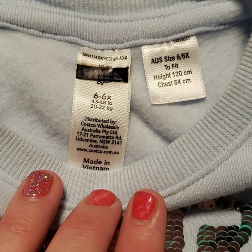 Flip sequins LOVE‎ sweatshirt 4/5T